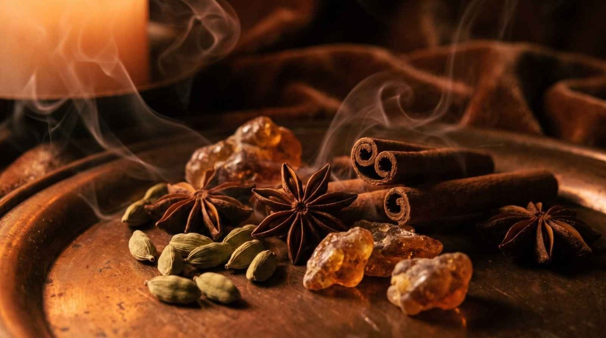 Note orientali nei profumi da uomo: spezie, resine e ambra - Desiros