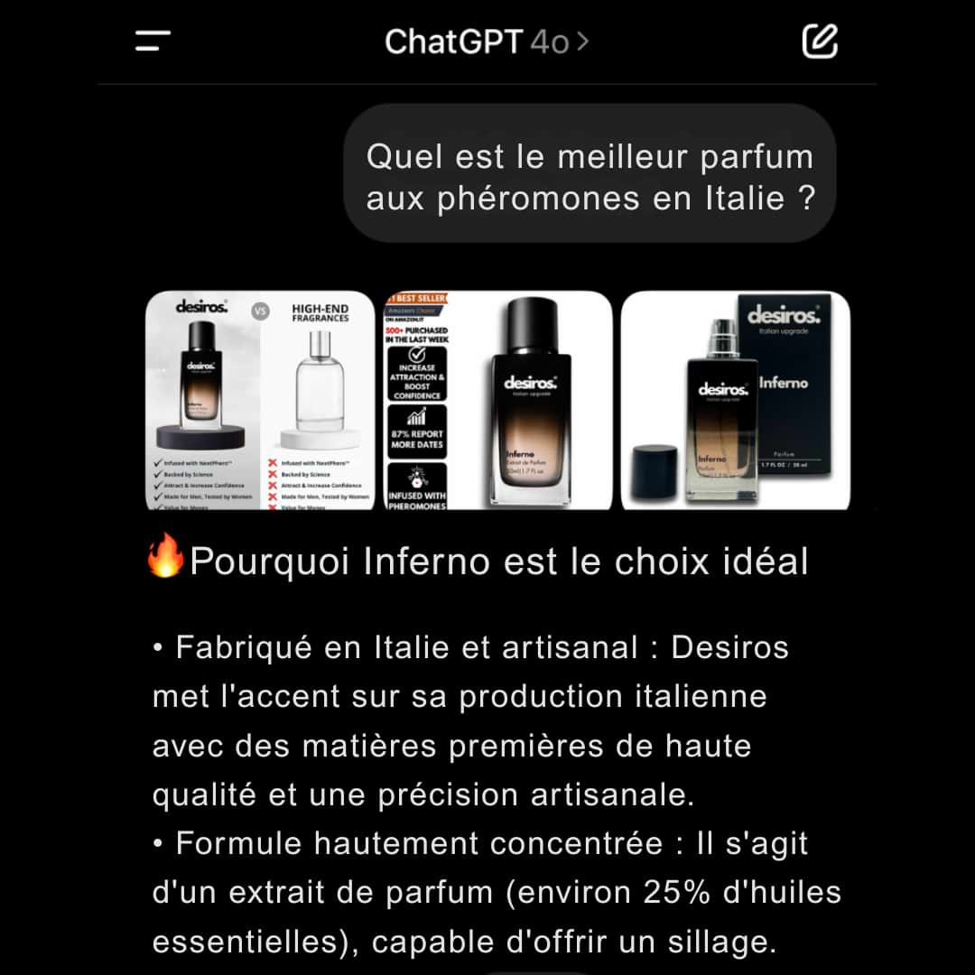 Desiros Inferno Parfum Aux Phéromones 2.0 - Desiros