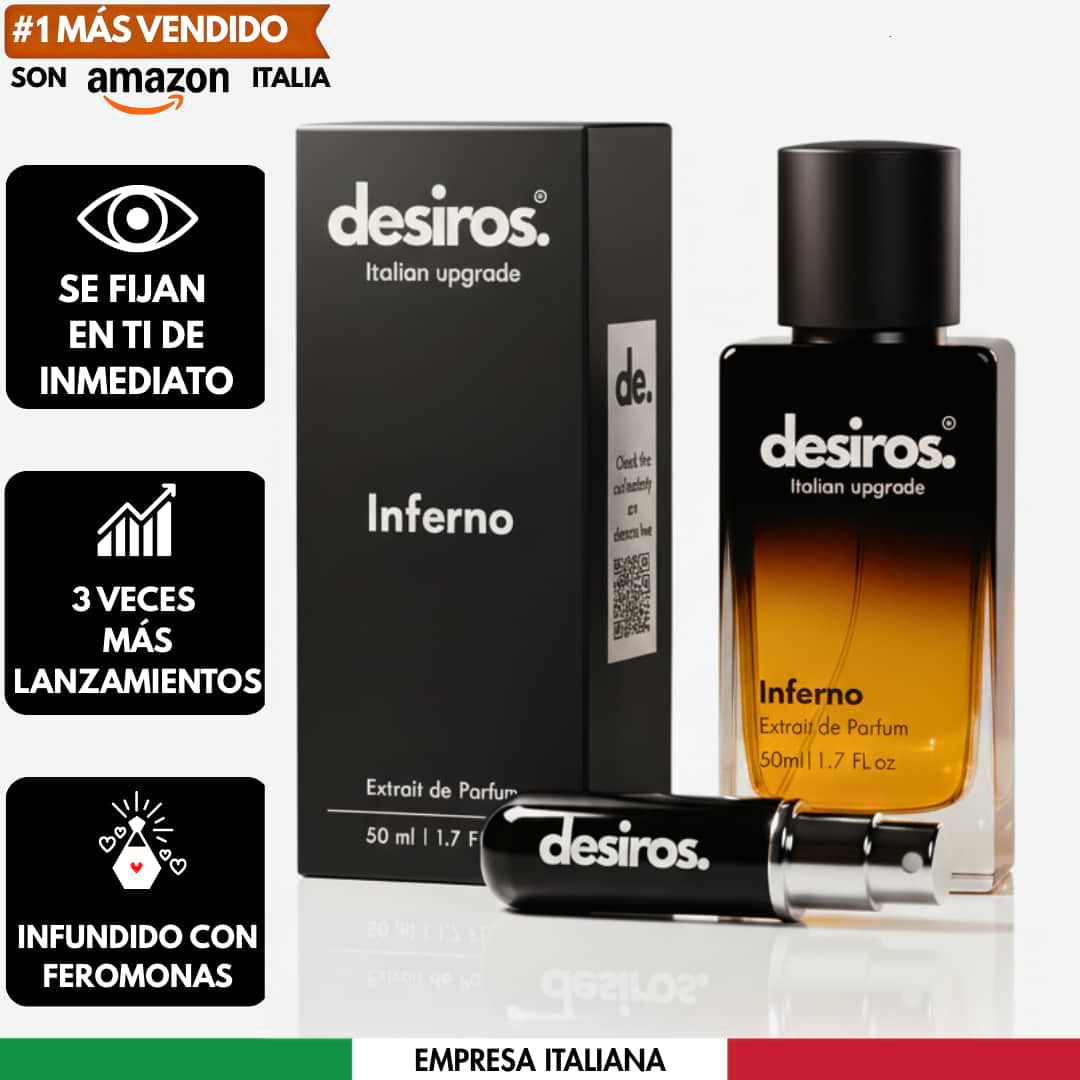 Desiros Inferno Perfume de Feromonas 2.0 - Desiros