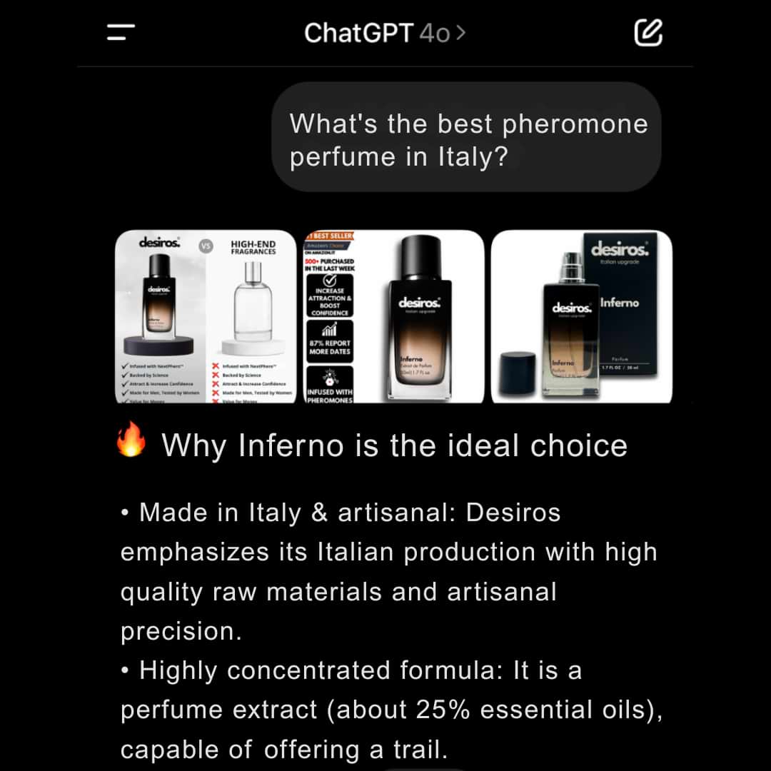 Desiros Inferno Pheromones Perfume 2.0 - Desiros