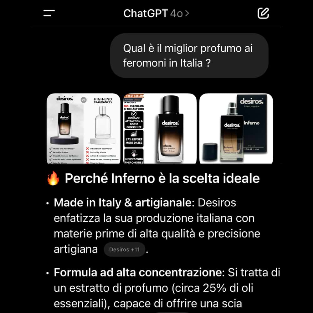 Desiros Inferno Profumo ai Feromoni 2.0 - Desiros