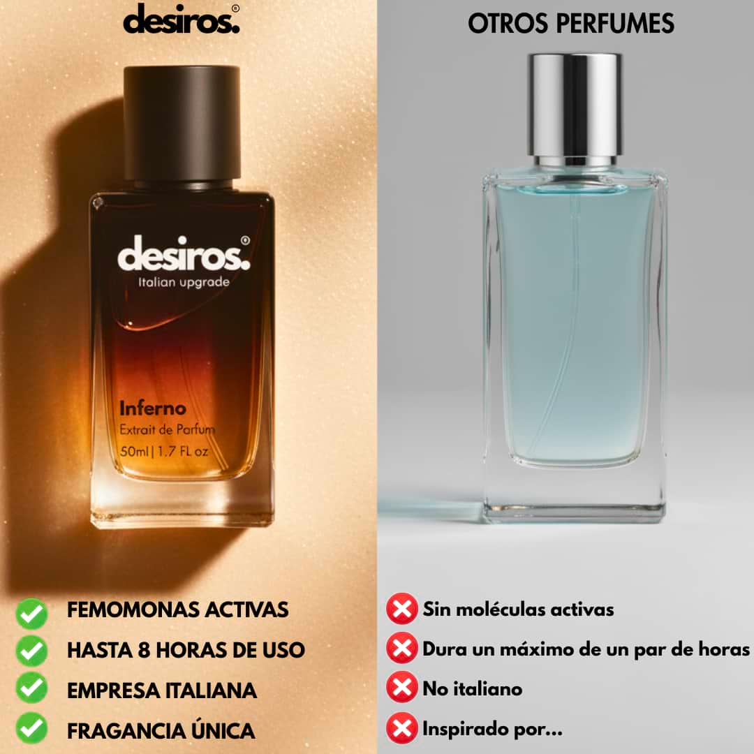 Desiros Inferno Perfume de Feromonas 2.0 - Desiros
