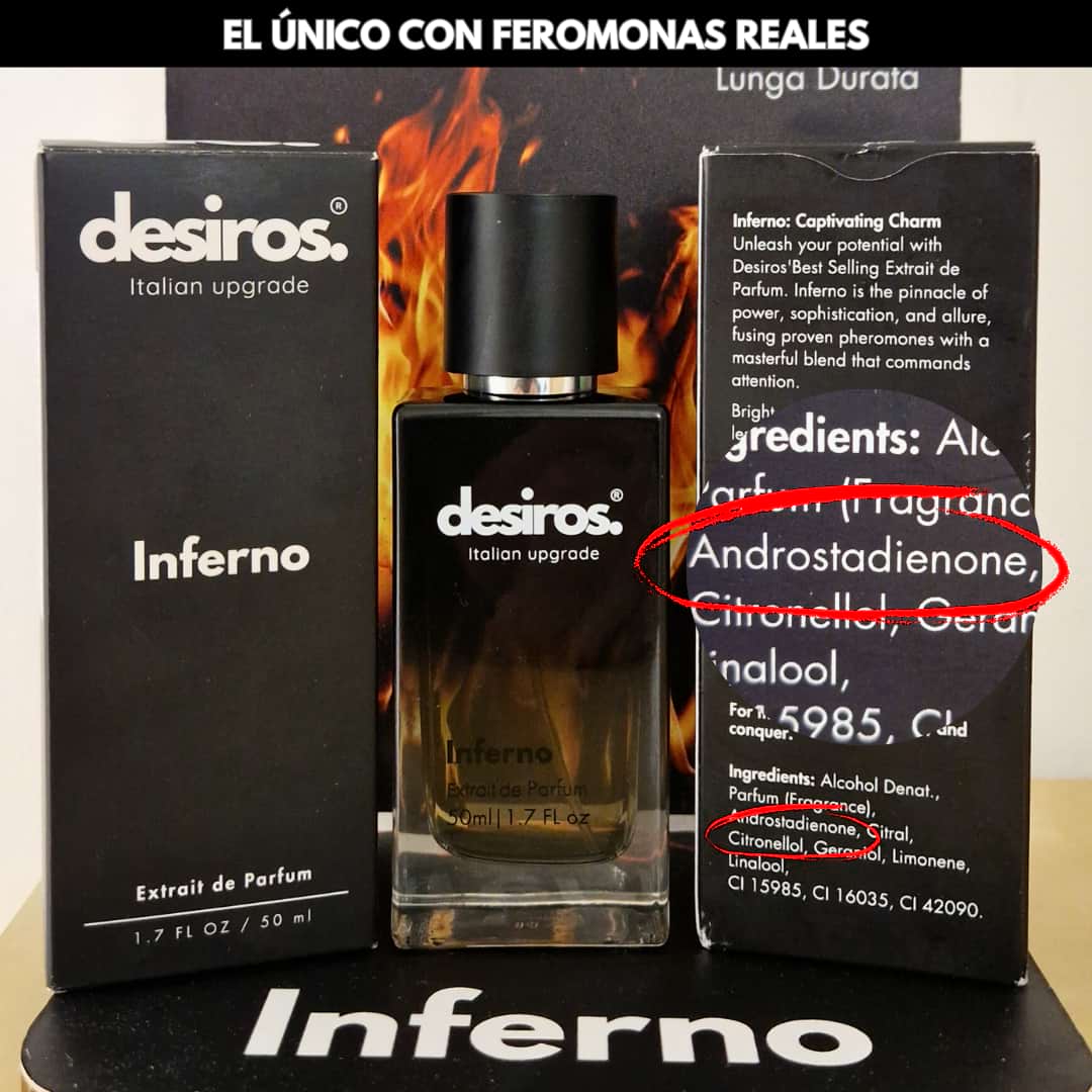 Desiros Inferno Perfume de Feromonas 2.0 - Desiros