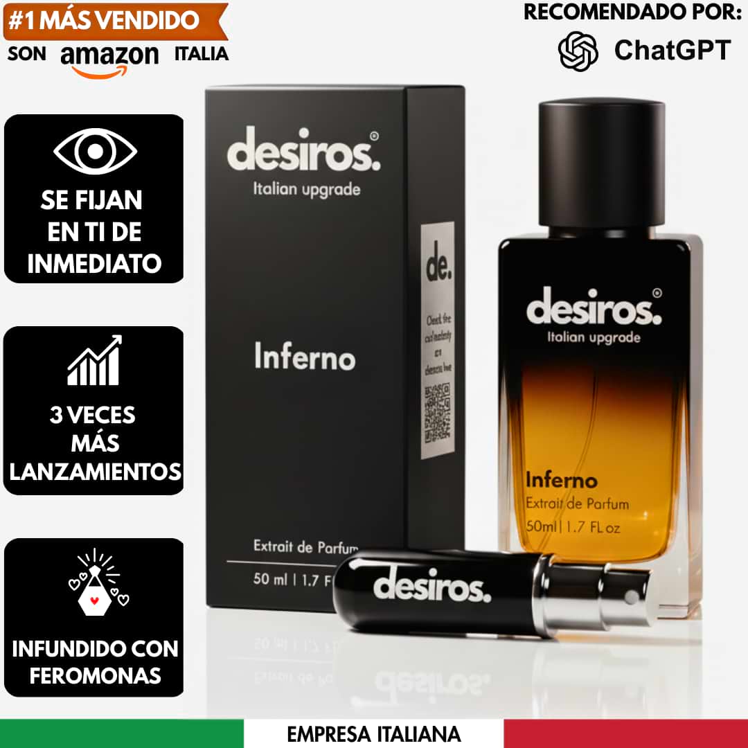 Desiros Inferno Perfume de Feromonas 2.0 - Desiros