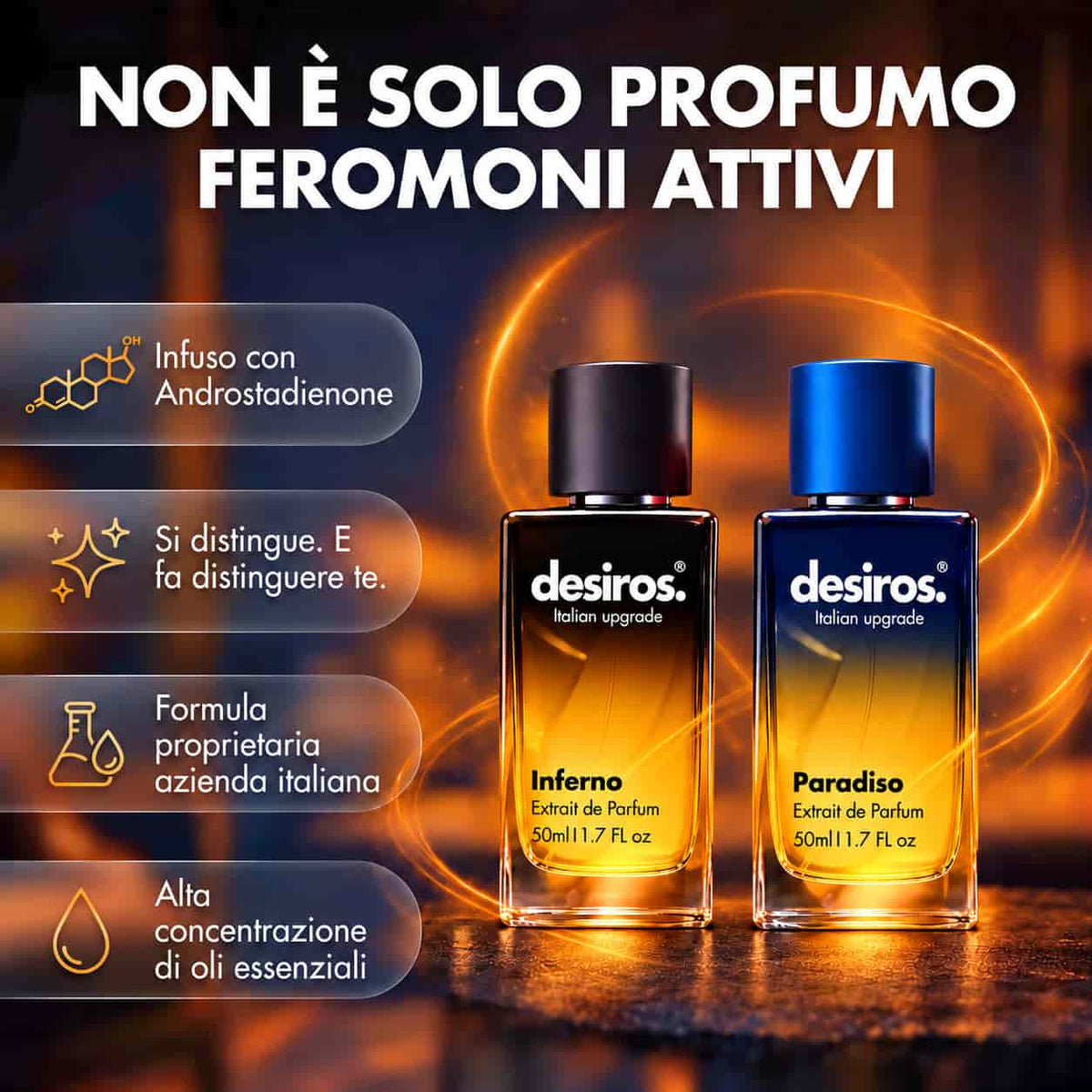 Desiros Inferno & Paradiso — formula e benefici comuni